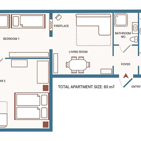 Apartament Fireplace Holidays Budapeszt